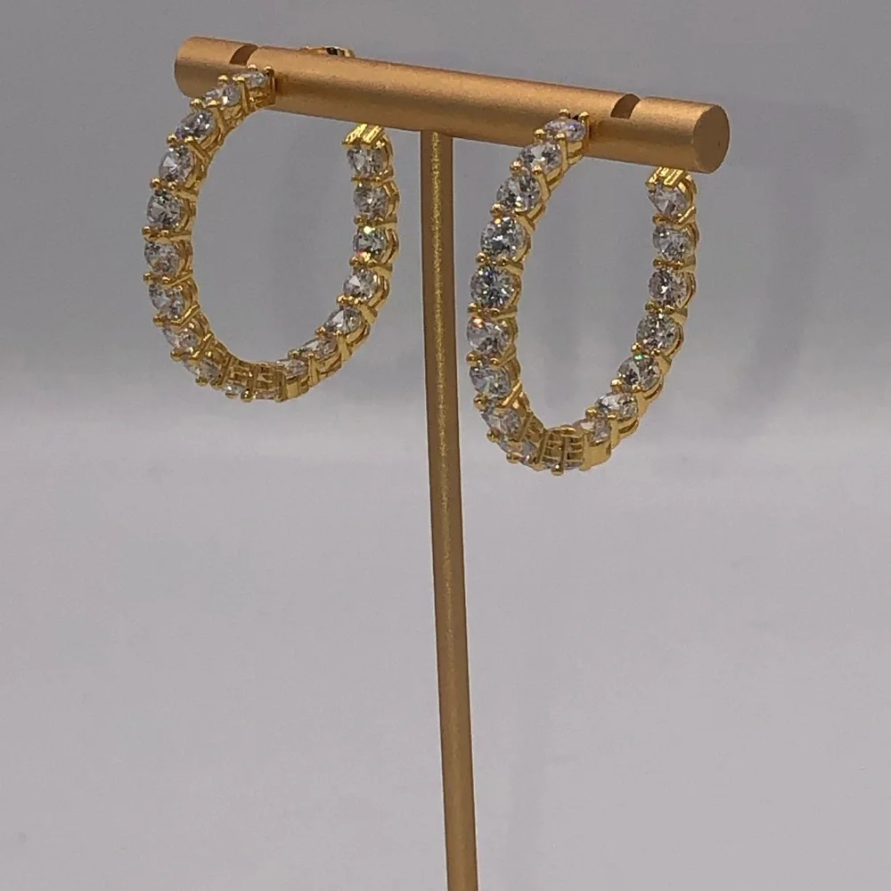 4.5ct  Inside-Out Hoops - Picture 8 of 11